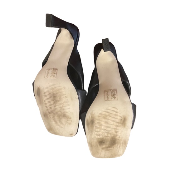 Azalea Wang Black Open Square Toe - Size 9 - Picture 7 of 9